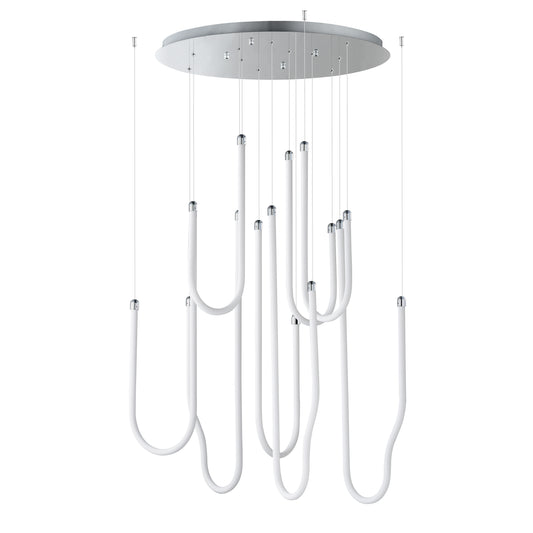 Soleil 8-Light LED Pendant Polished Chrome by ET2
