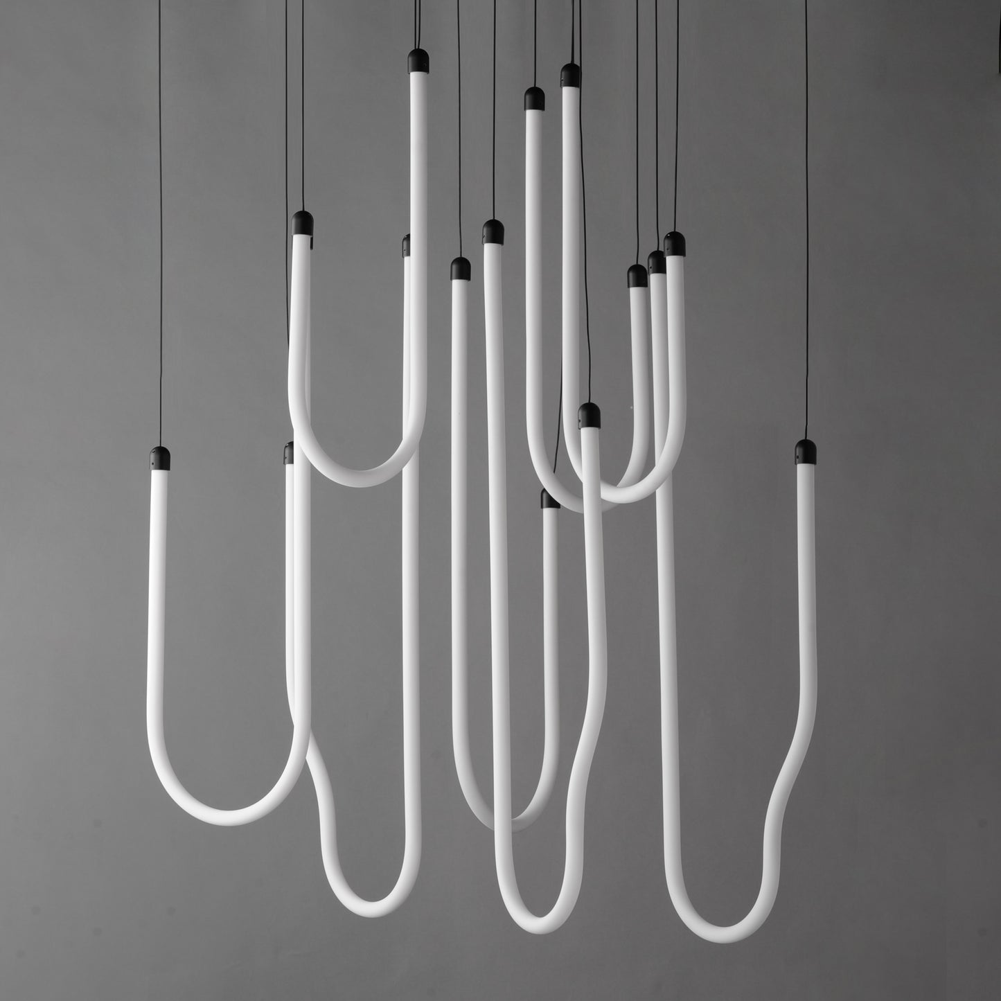 Soleil 8-Light LED Pendant Black by ET2