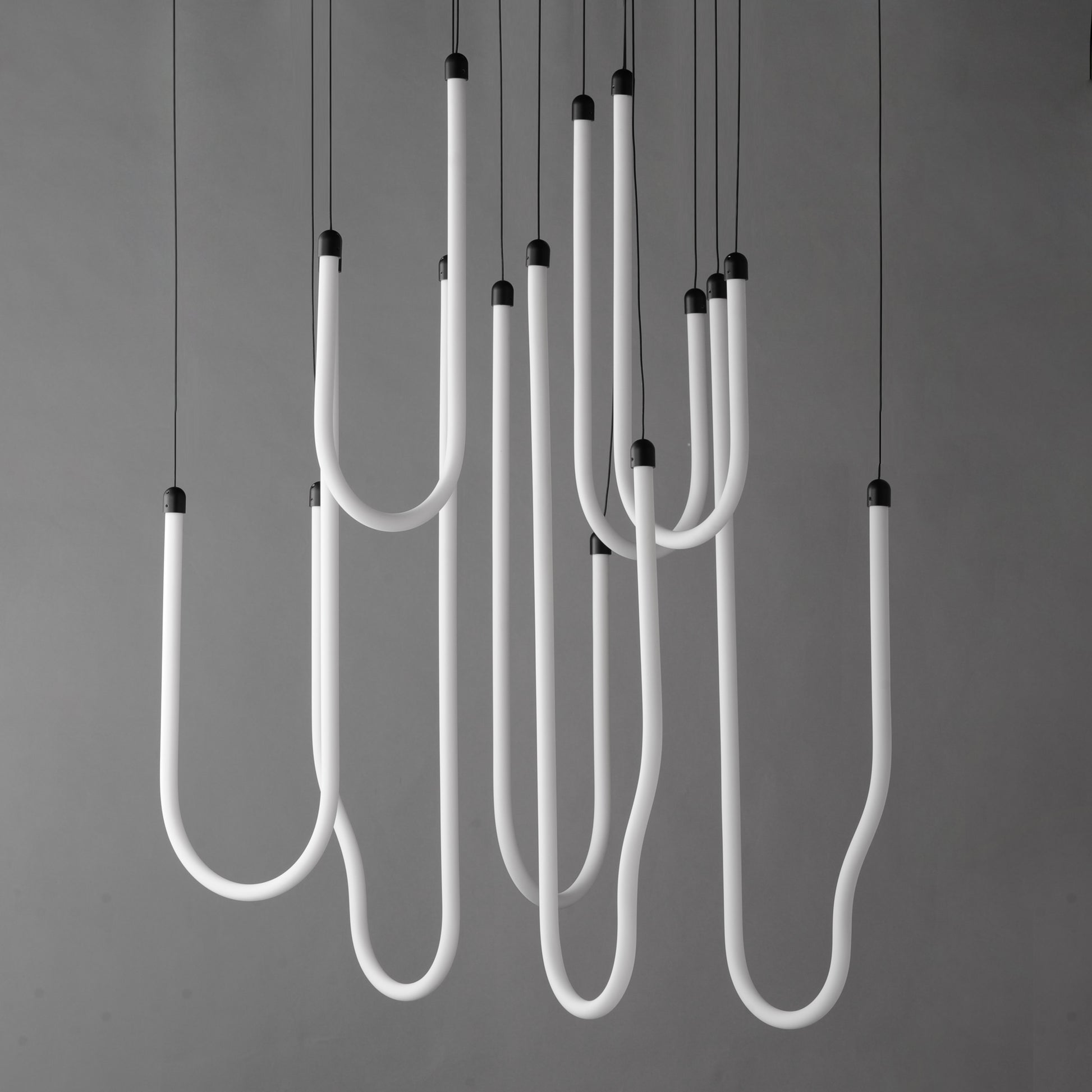 Soleil 8-Light LED Pendant Black by ET2