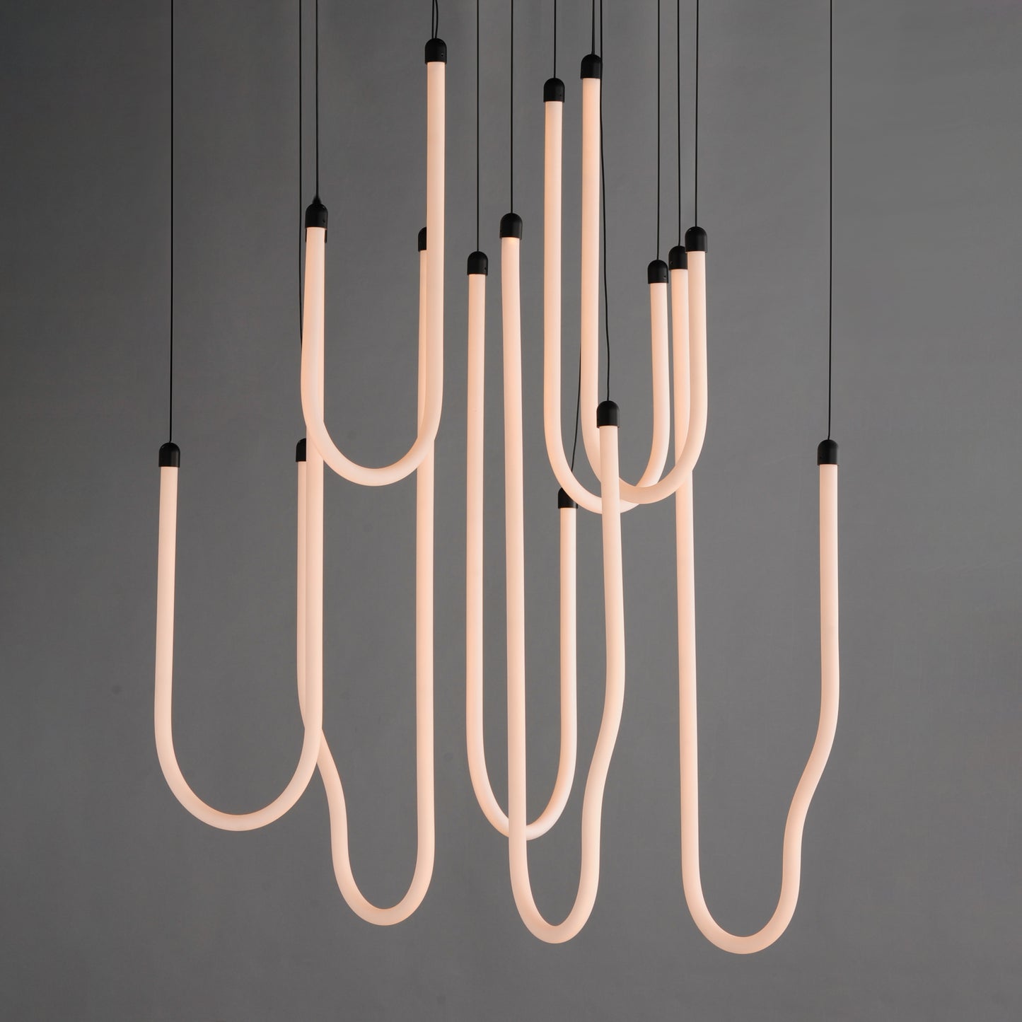 Soleil 8-Light LED Pendant Black by ET2