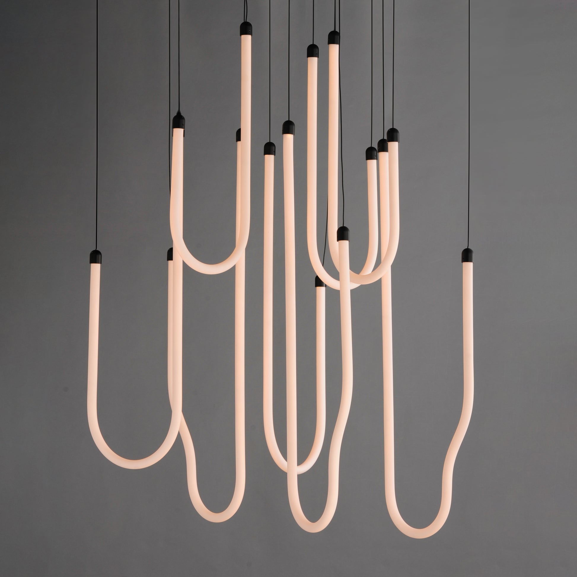 Soleil 8-Light LED Pendant Black by ET2