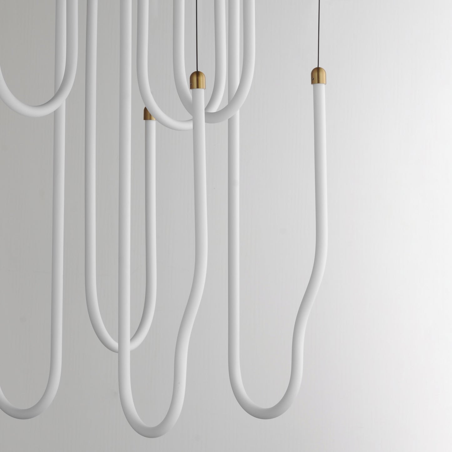 Soleil 8-Light LED Pendant Natural Aged Brass by ET2