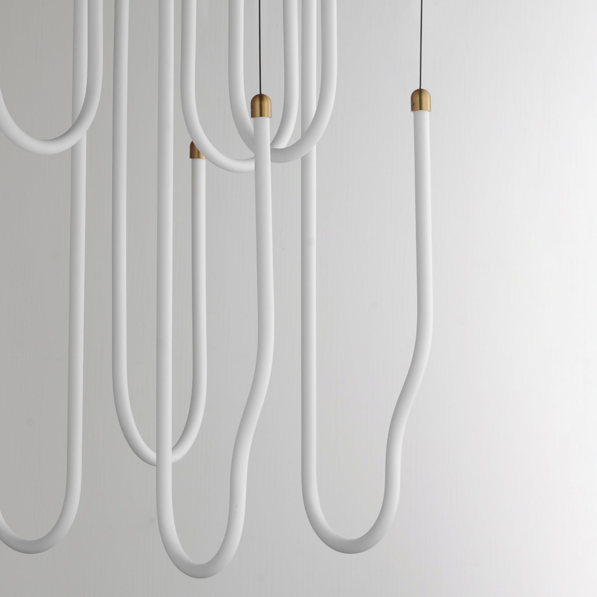 Soleil 8-Light LED Pendant Natural Aged Brass by ET2