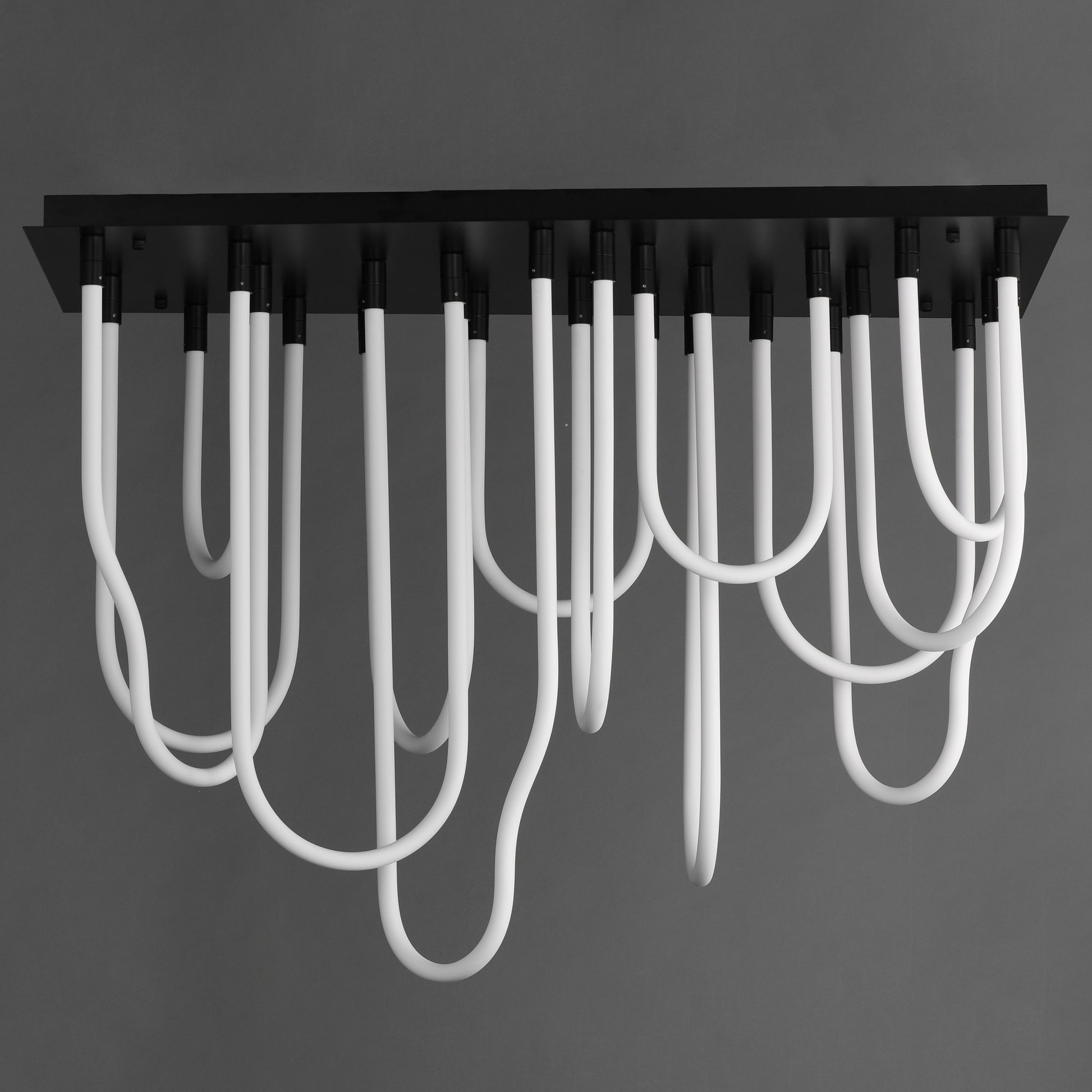 Soleil 14-Light LED SQ Flush Mount Black by ET2