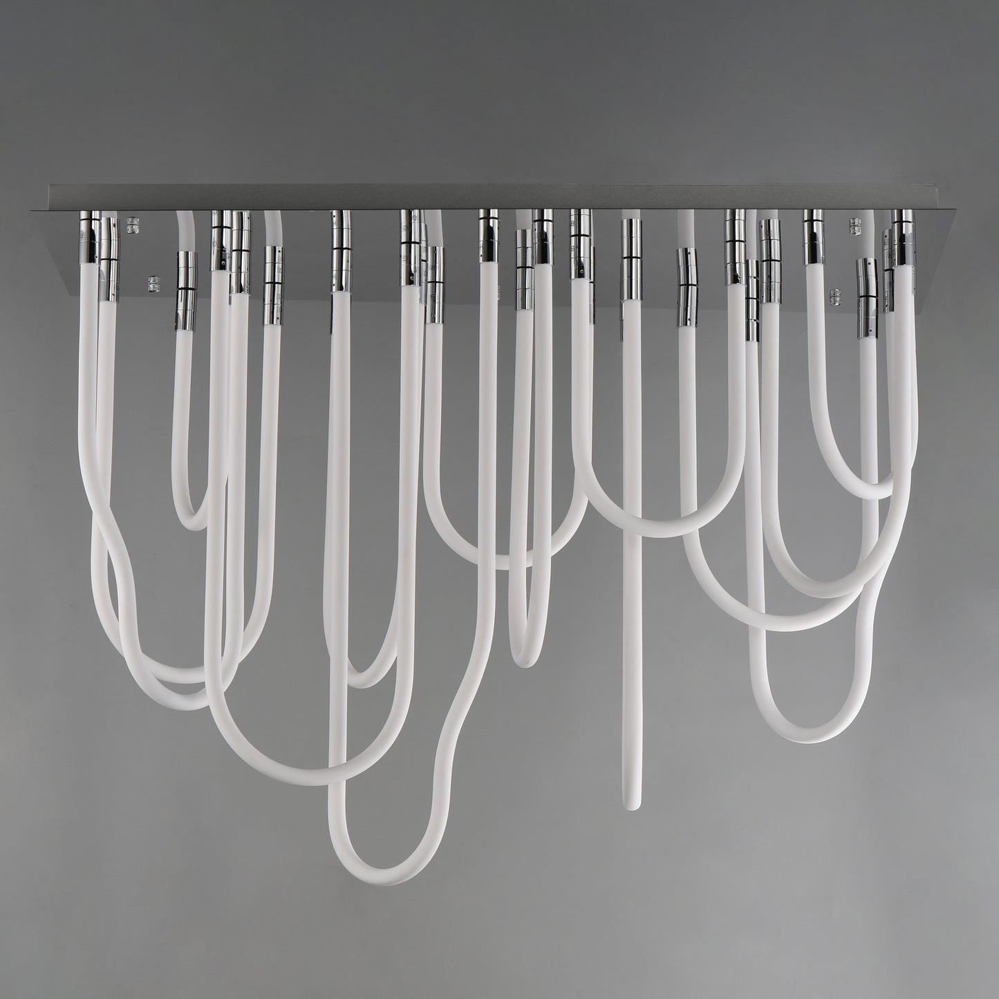 Soleil 14-Light LED SQ Flush Mount Polished Chrome by ET2