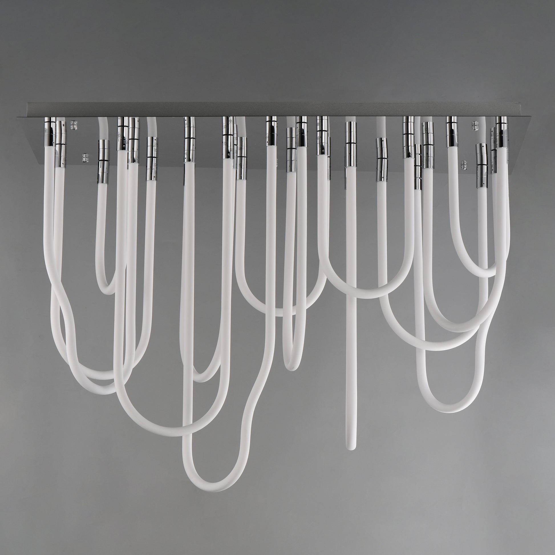 Soleil 14-Light LED SQ Flush Mount Polished Chrome by ET2