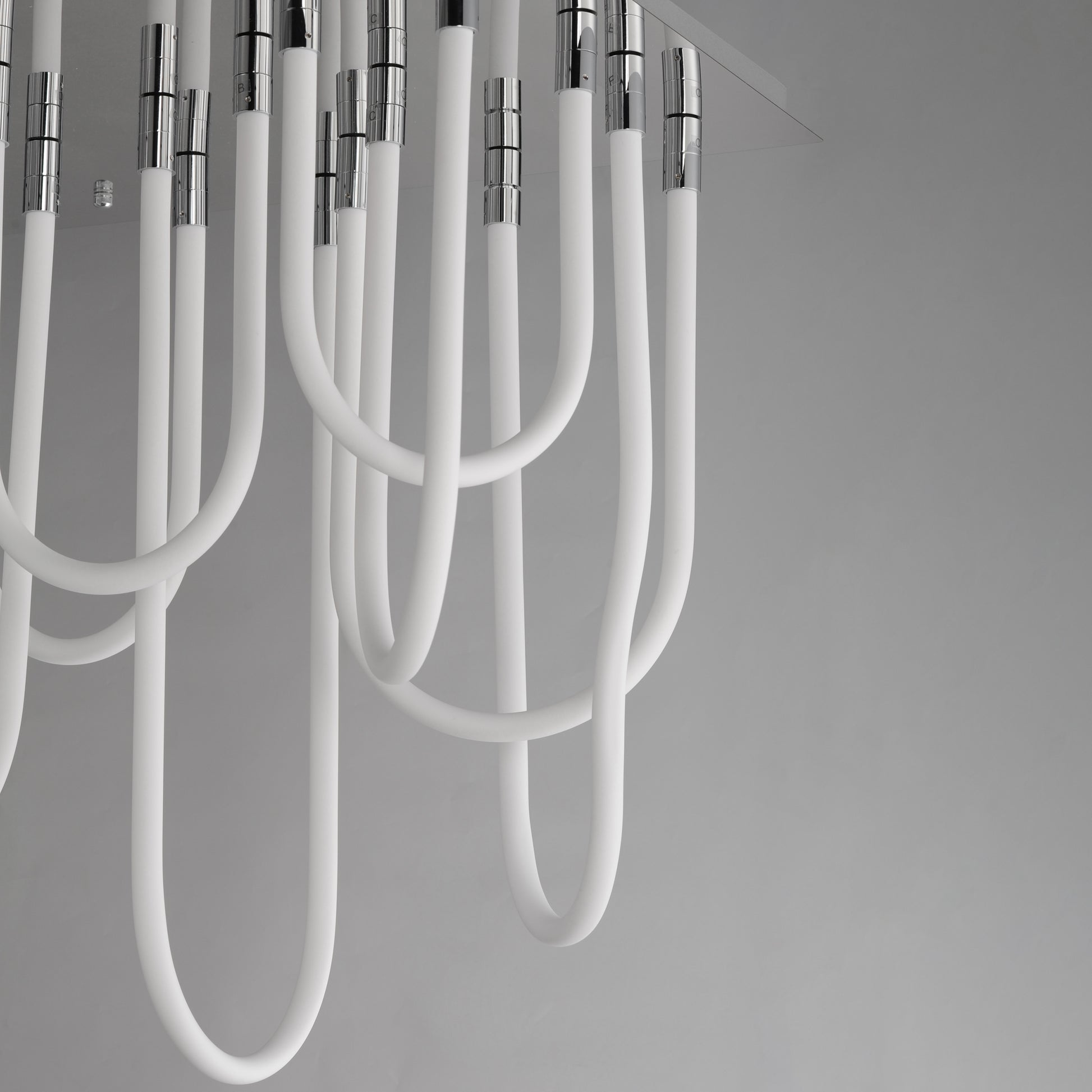 Soleil 14-Light LED SQ Flush Mount Polished Chrome by ET2