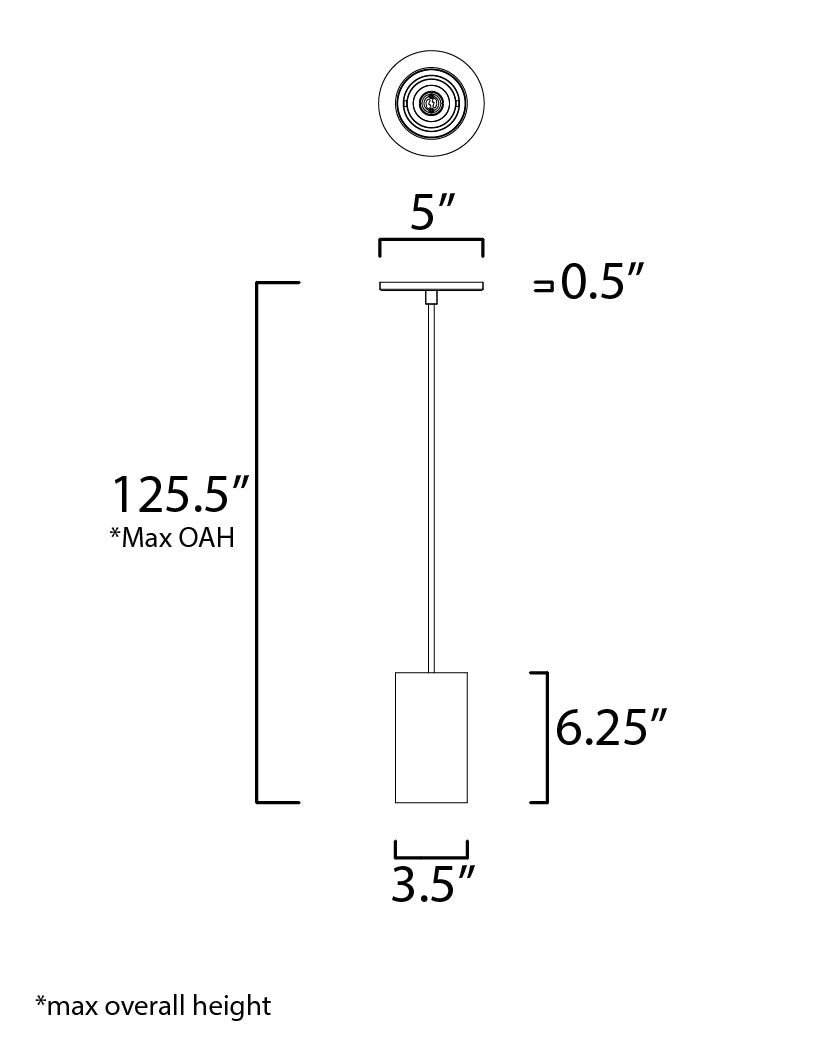 Dwell LED Pendant White by ET2