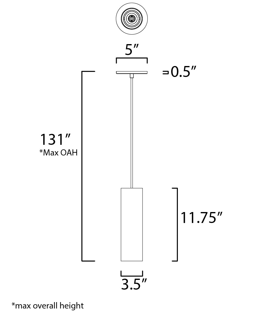 Dwell LED Pendant White by ET2
