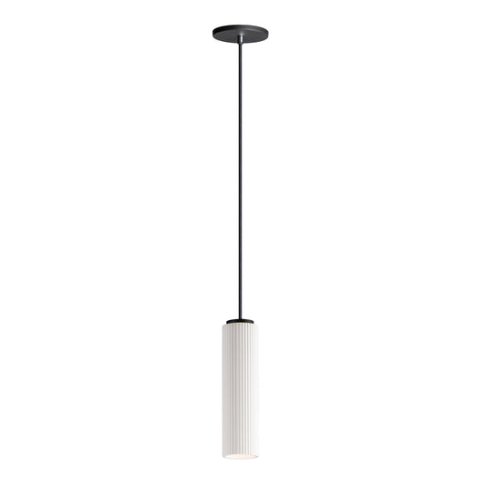 Pleat LED Plaster Pendant Black by ET2