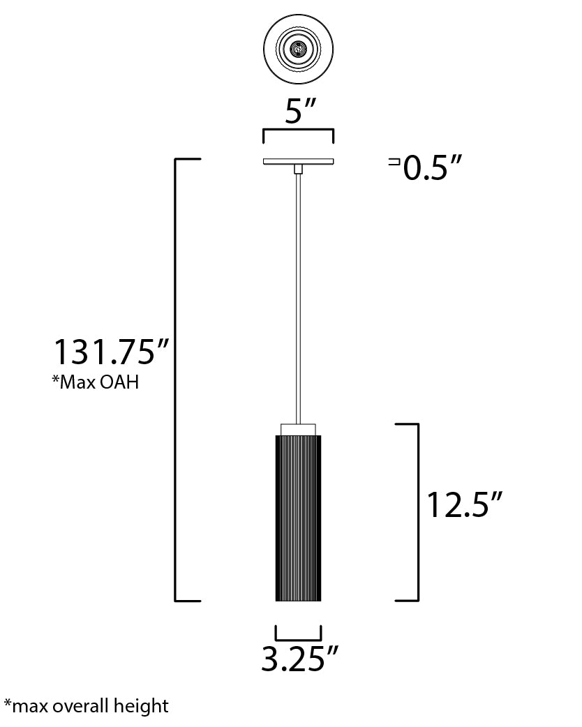 Pleat LED Plaster Pendant Black by ET2
