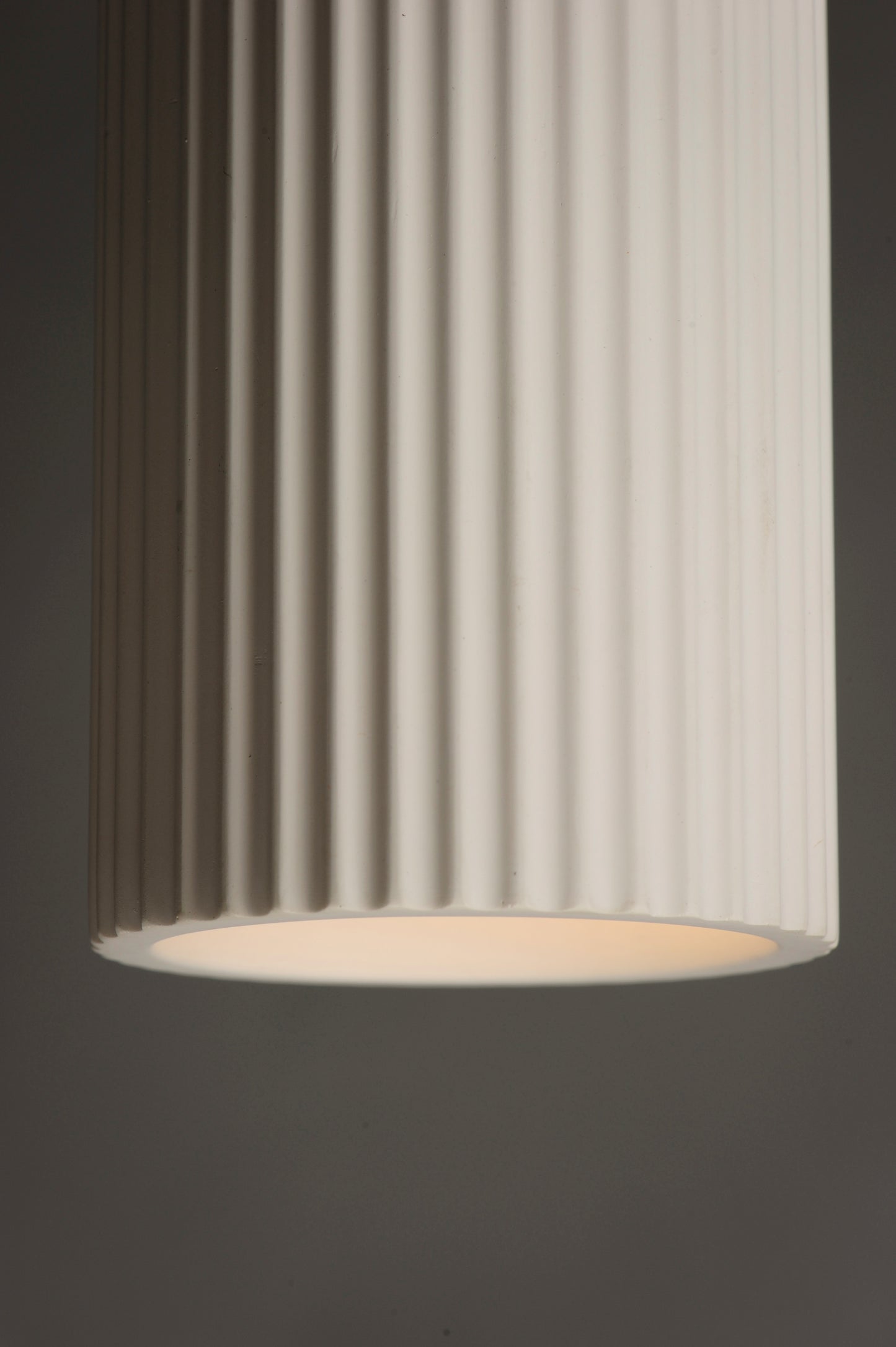 Pleat LED Plaster Pendant Black by ET2