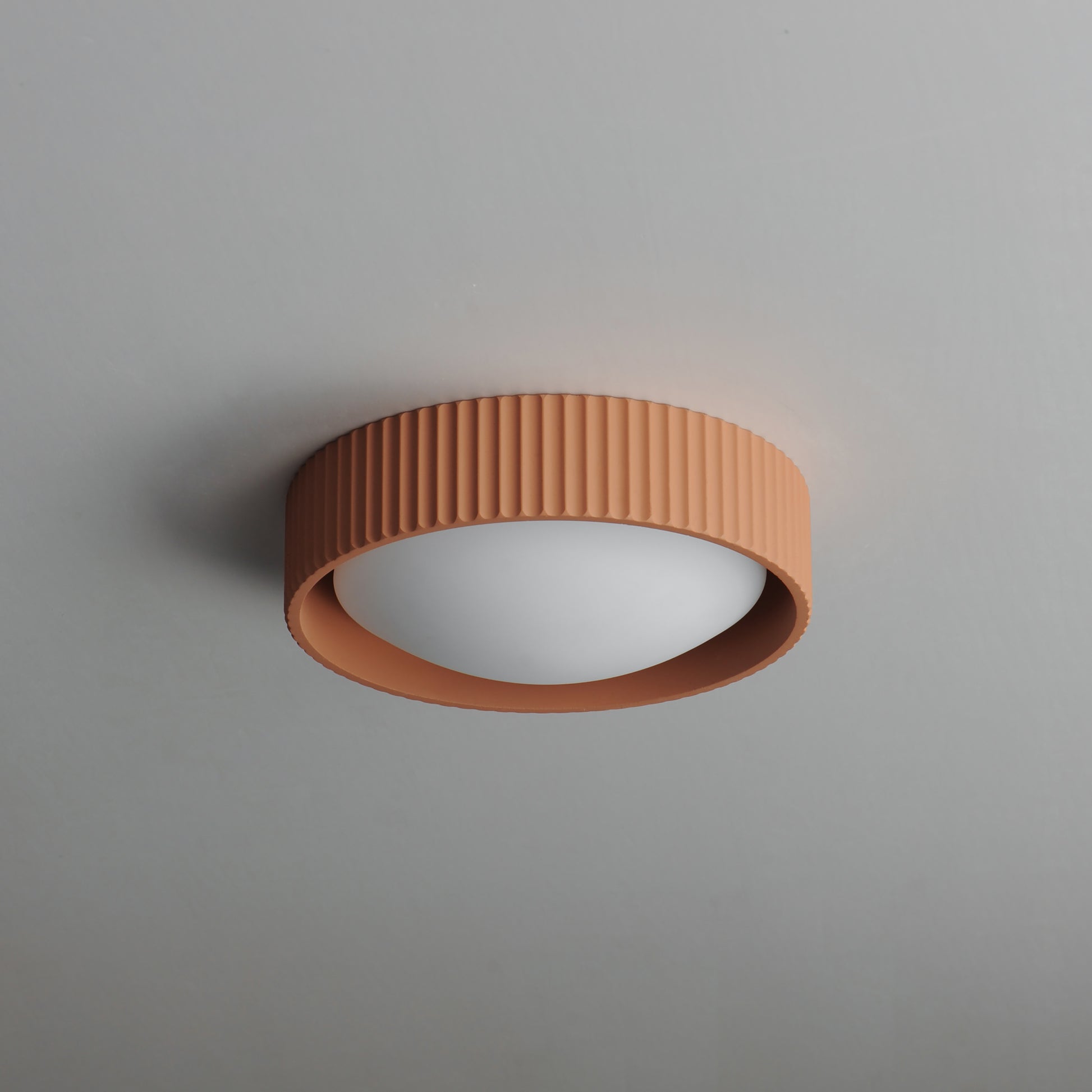 Souffle 10" LED Flush Mount Terra Cotta by ET2