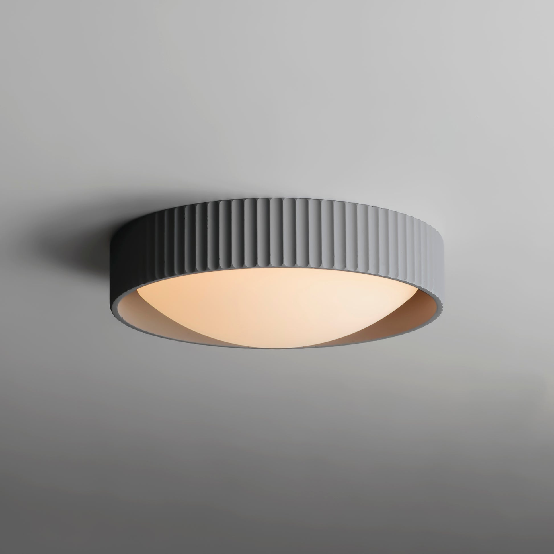 Souffle 14" LED Flush Mount Gray by ET2