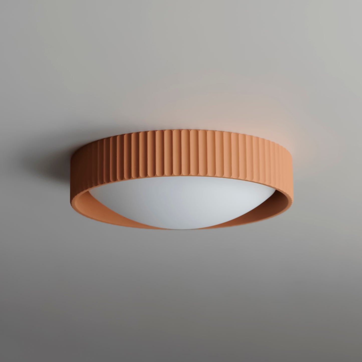 Souffle 14" LED Flush Mount Terra Cotta by ET2