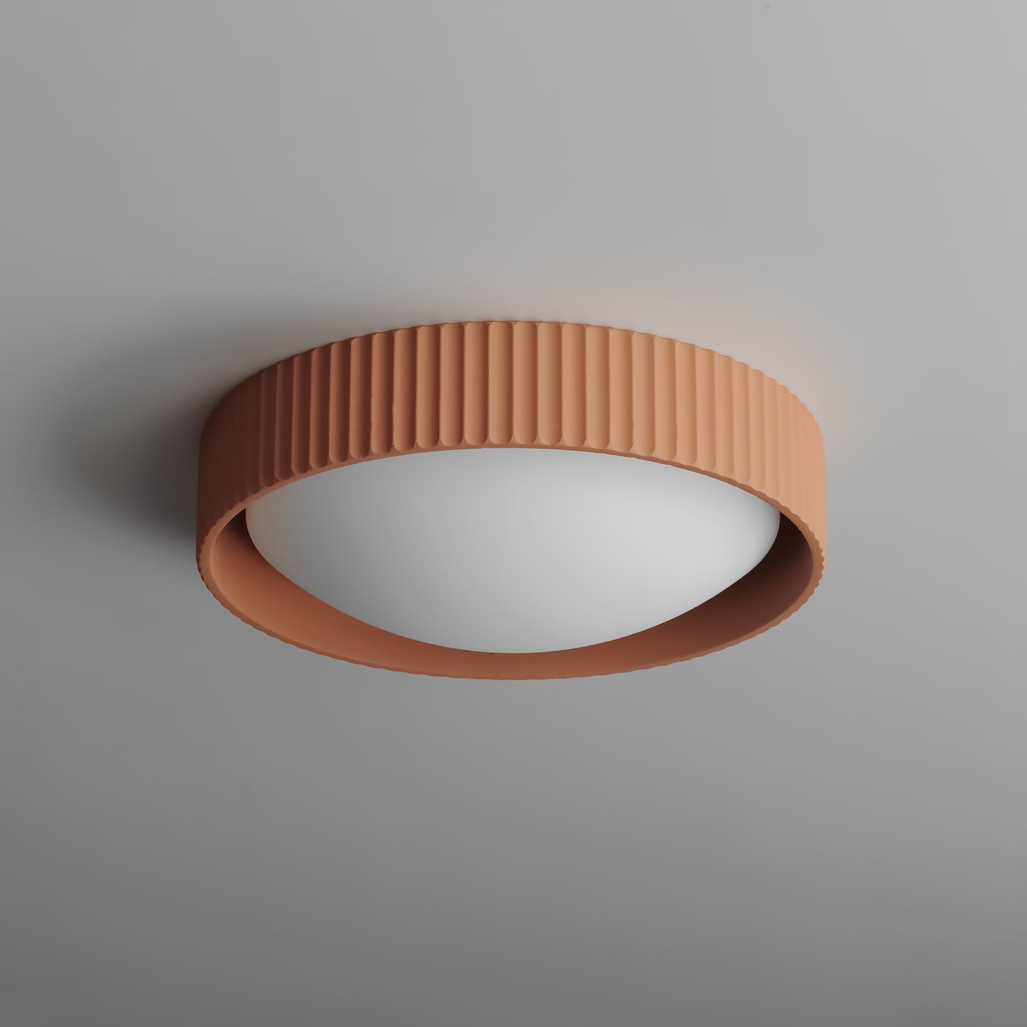 Souffle 14" LED Flush Mount Terra Cotta by ET2