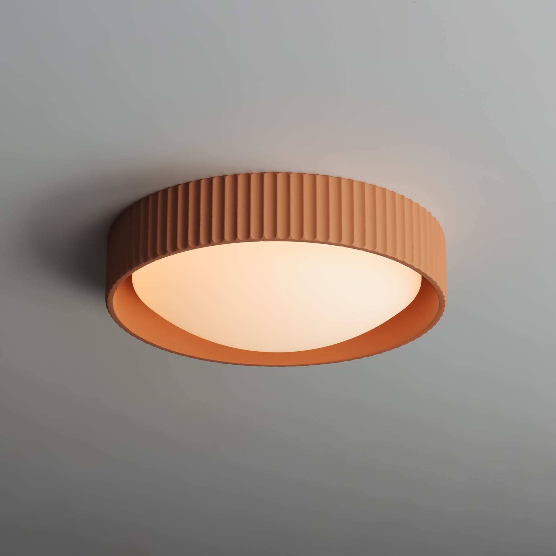 Souffle 14" LED Flush Mount Terra Cotta by ET2