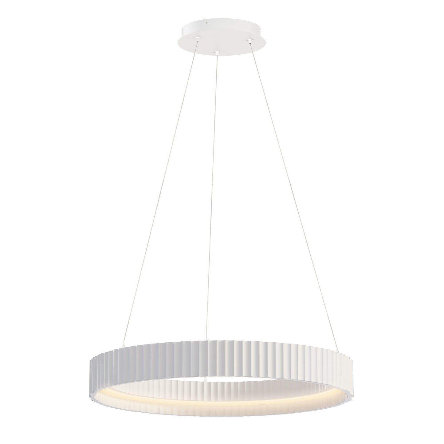 Souffle 25" LED Ring Pendant Chaulk White by ET2