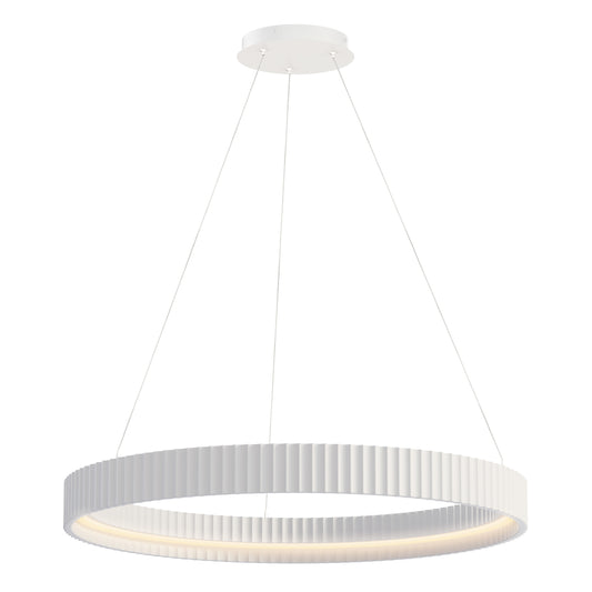 Souffle 33" LED Ring Pendant Chaulk White by ET2