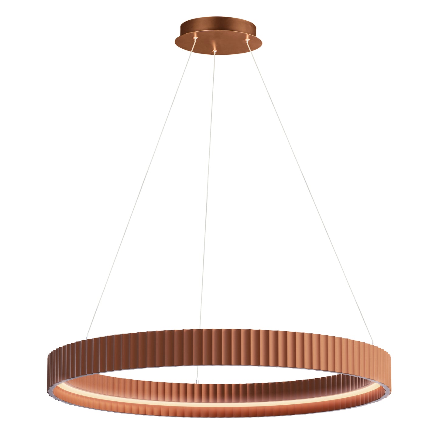 Souffle 33" LED Ring Pendant Terra Cotta by ET2