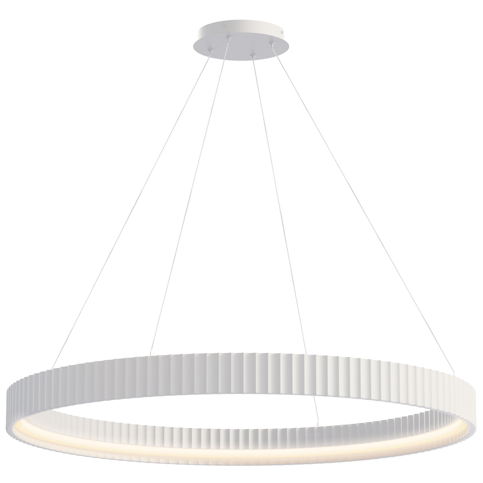 Souffle 41" LED Ring Pendant Chaulk White by ET2