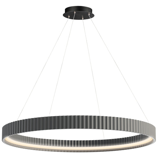 Souffle 41" LED Ring Pendant Gray by ET2