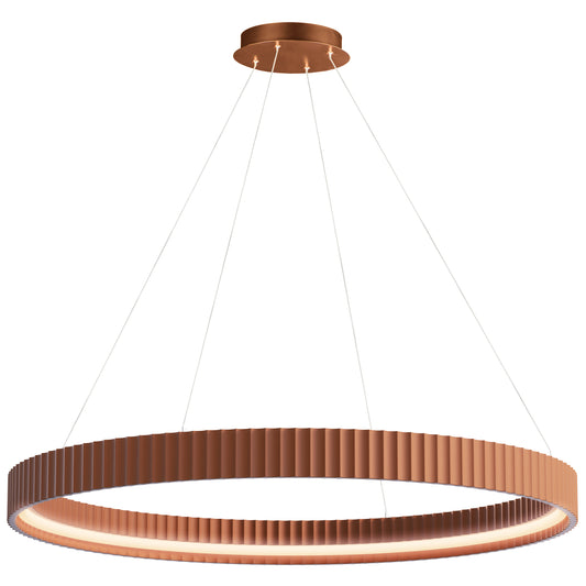 Souffle 41" LED Ring Pendant Terra Cotta by ET2