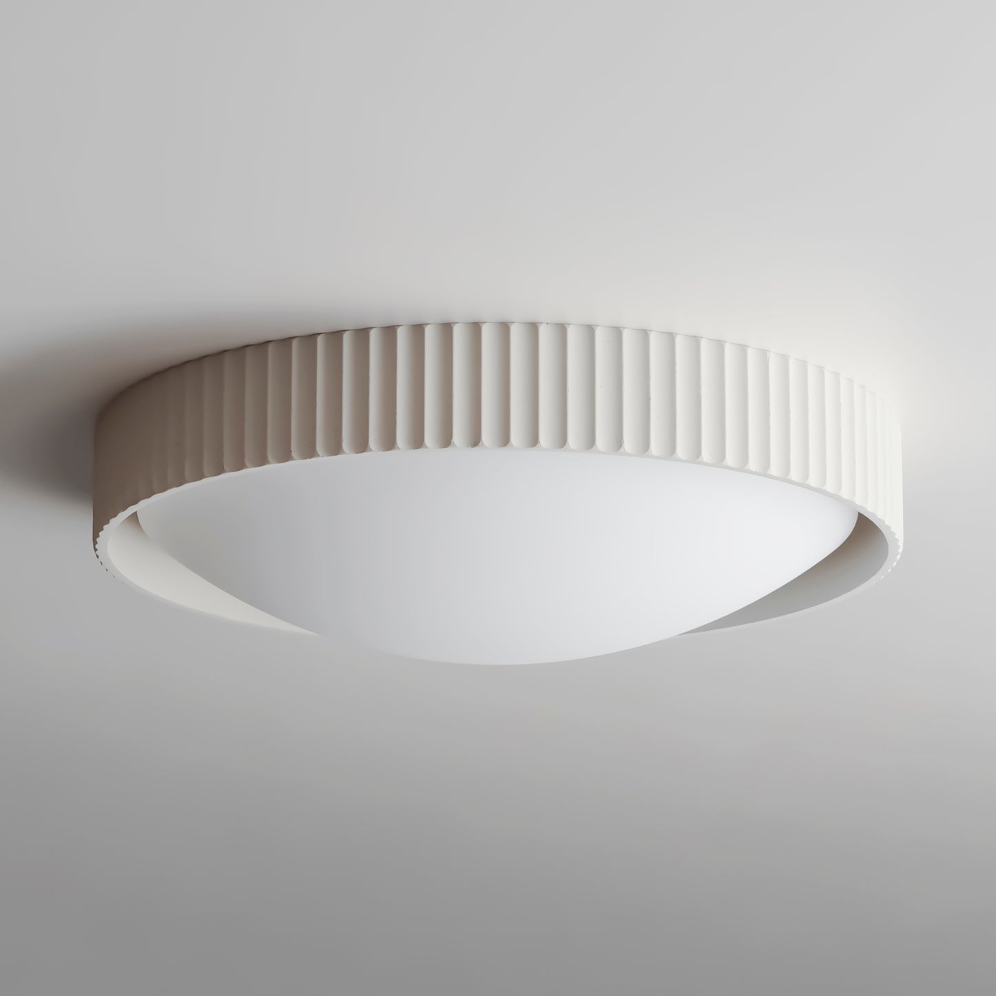 Souffle 18" LED Flush Mount Chaulk White by ET2