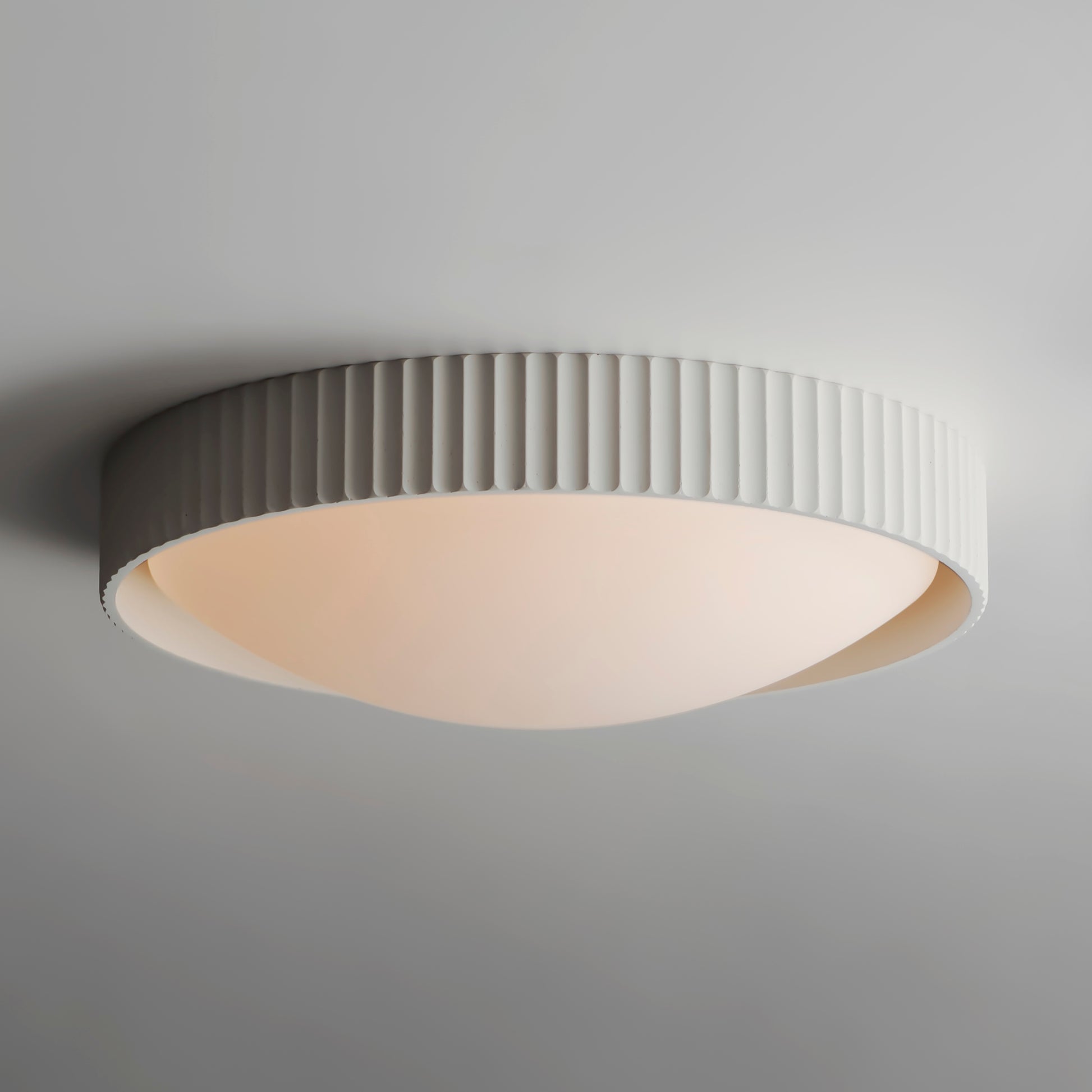 Souffle 18" LED Flush Mount Chaulk White by ET2