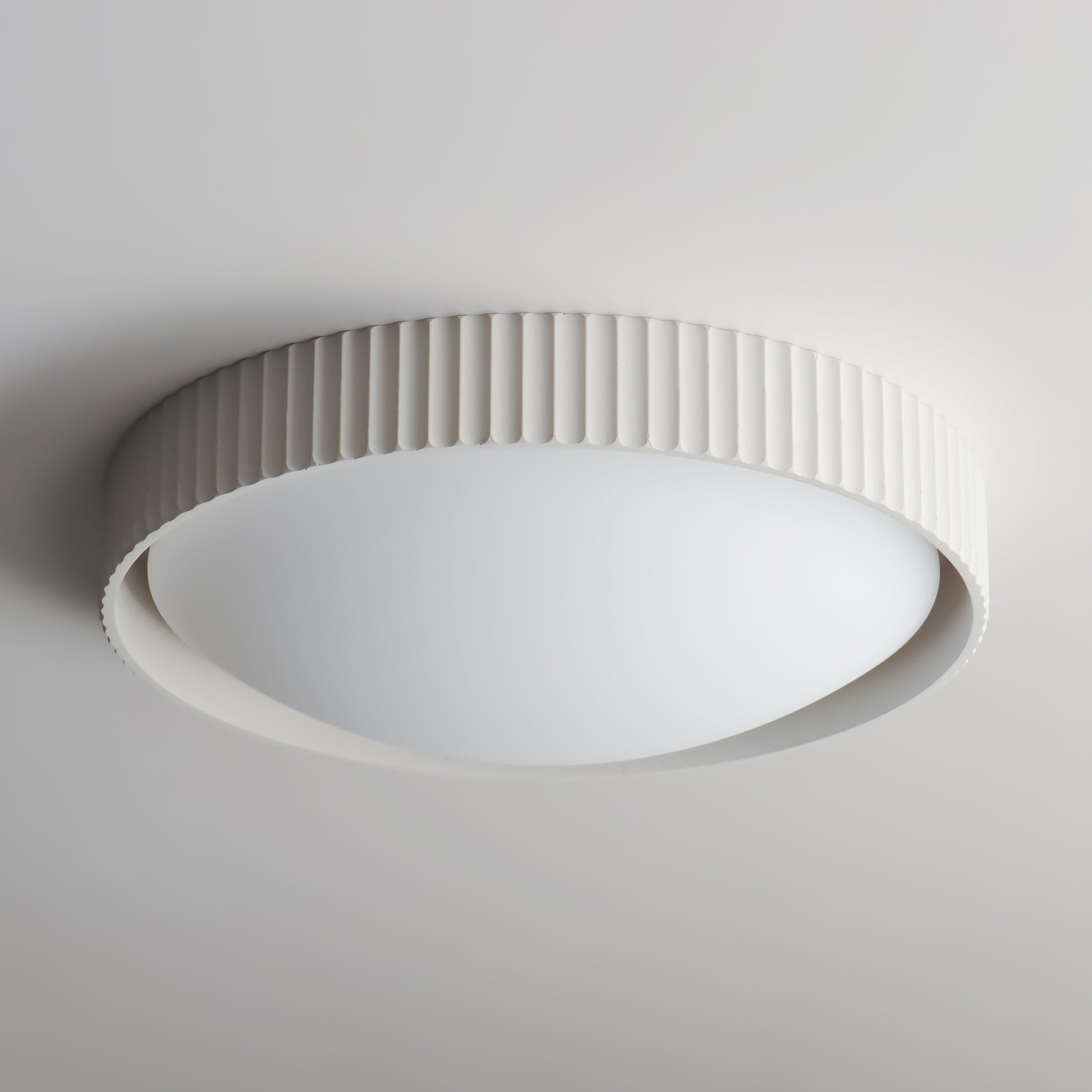 Souffle 18" LED Flush Mount Chaulk White by ET2