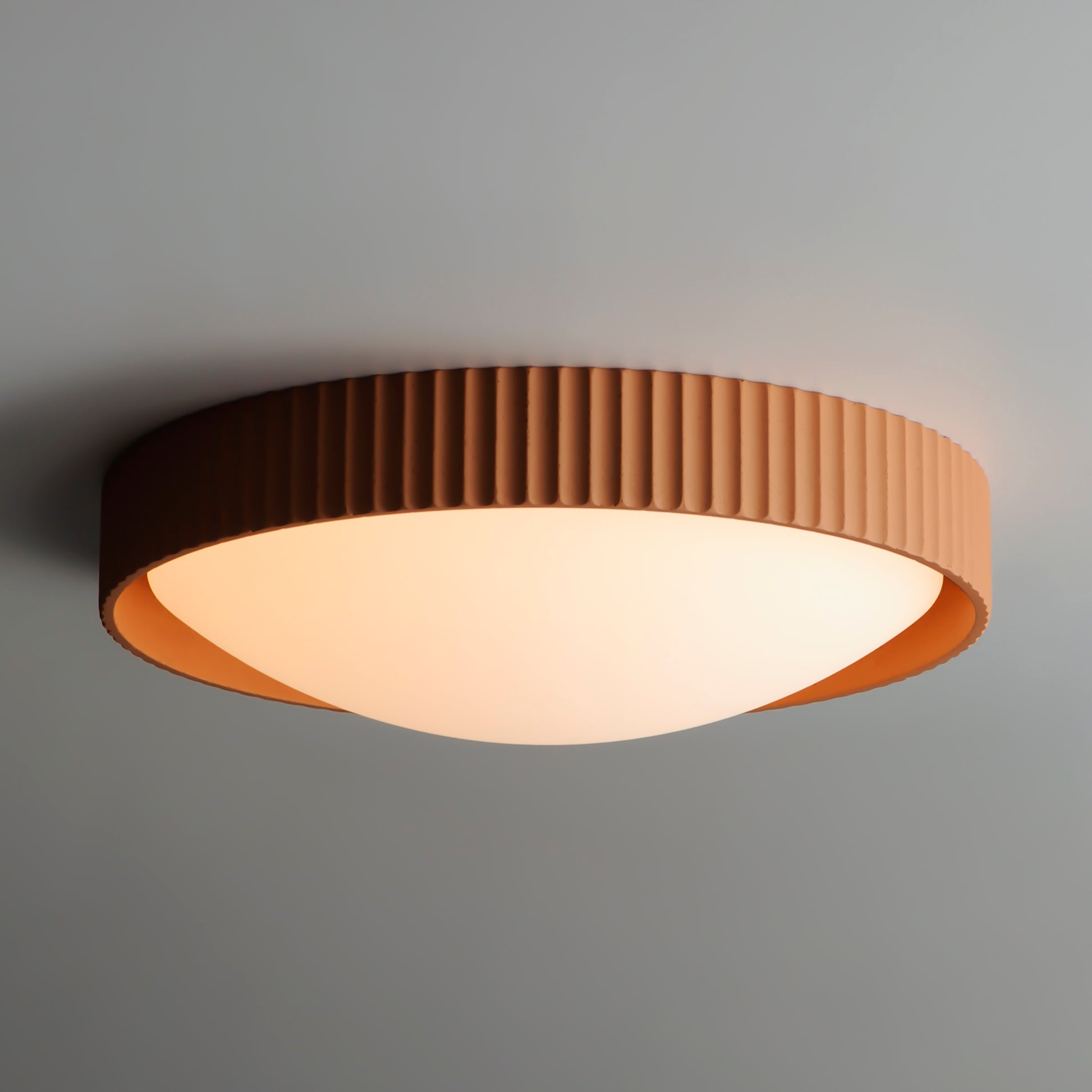 Souffle 18" LED Flush Mount Terra Cotta by ET2