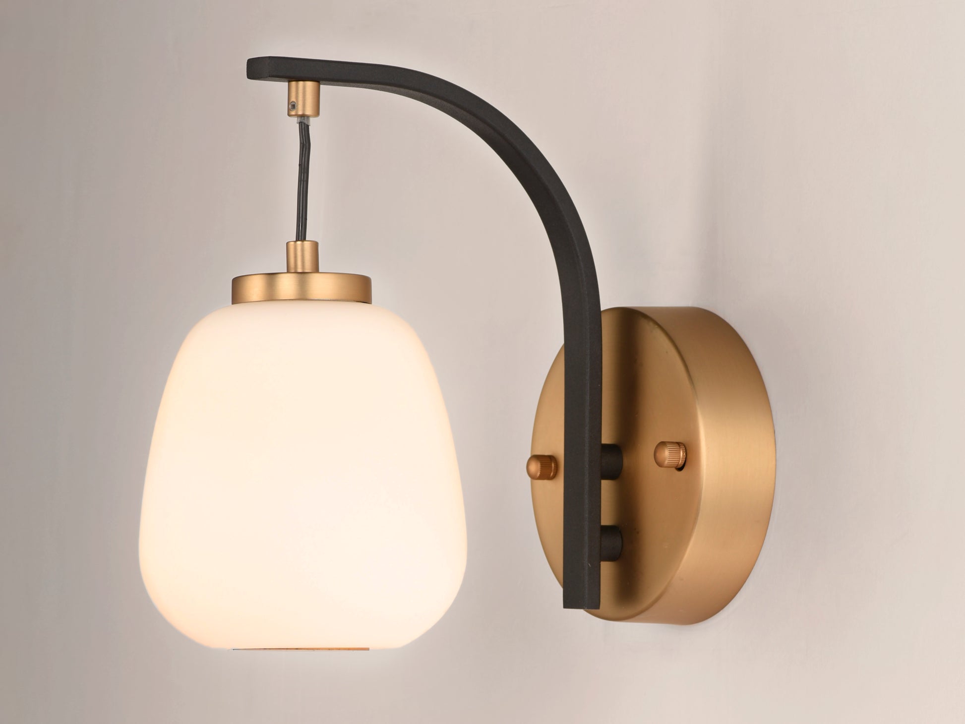 Soji LED Wall Sconce Black/Gold by ET2