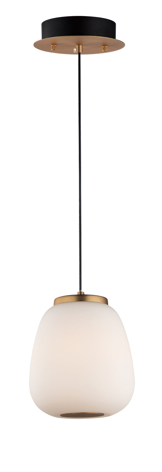 Soji 2-Light LED Pendant Black/Gold by ET2