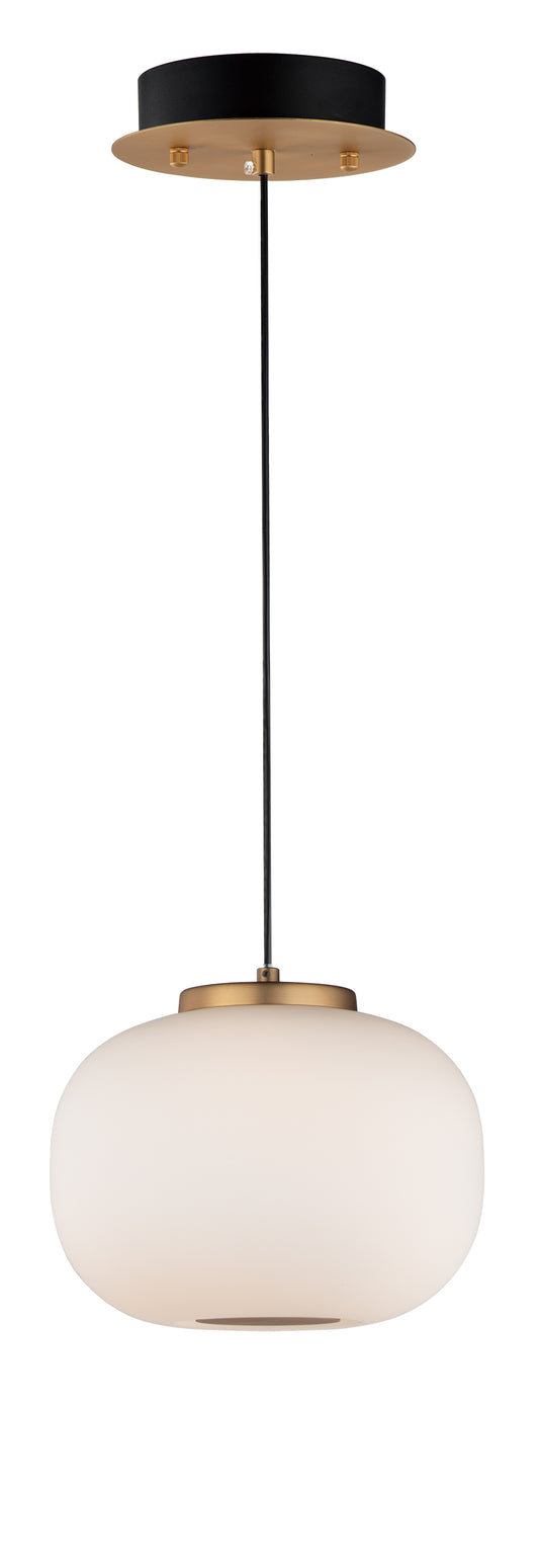 Soji 2-Light LED Pendant Black/Gold by ET2