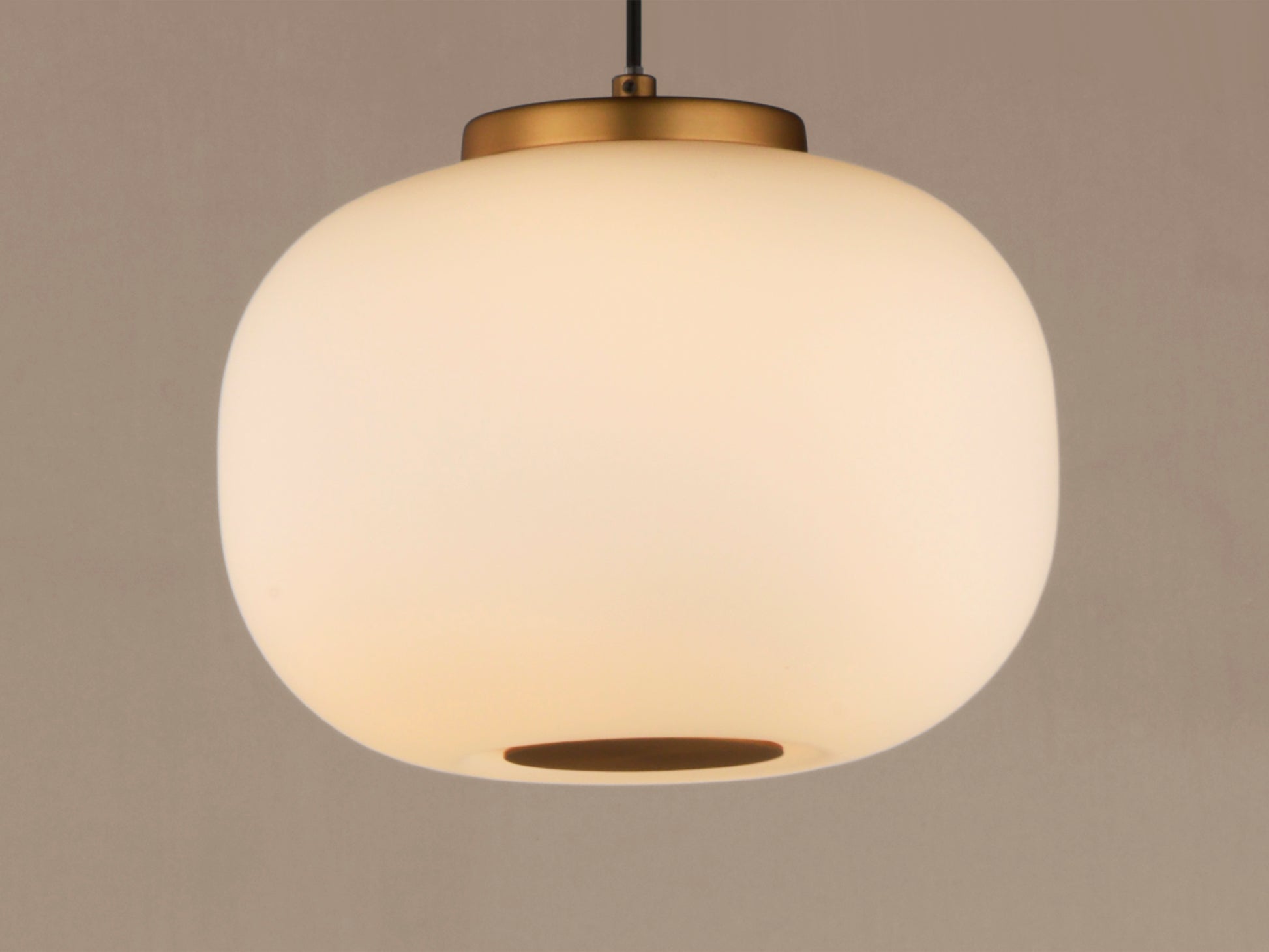 Soji 2-Light LED Pendant Black/Gold by ET2