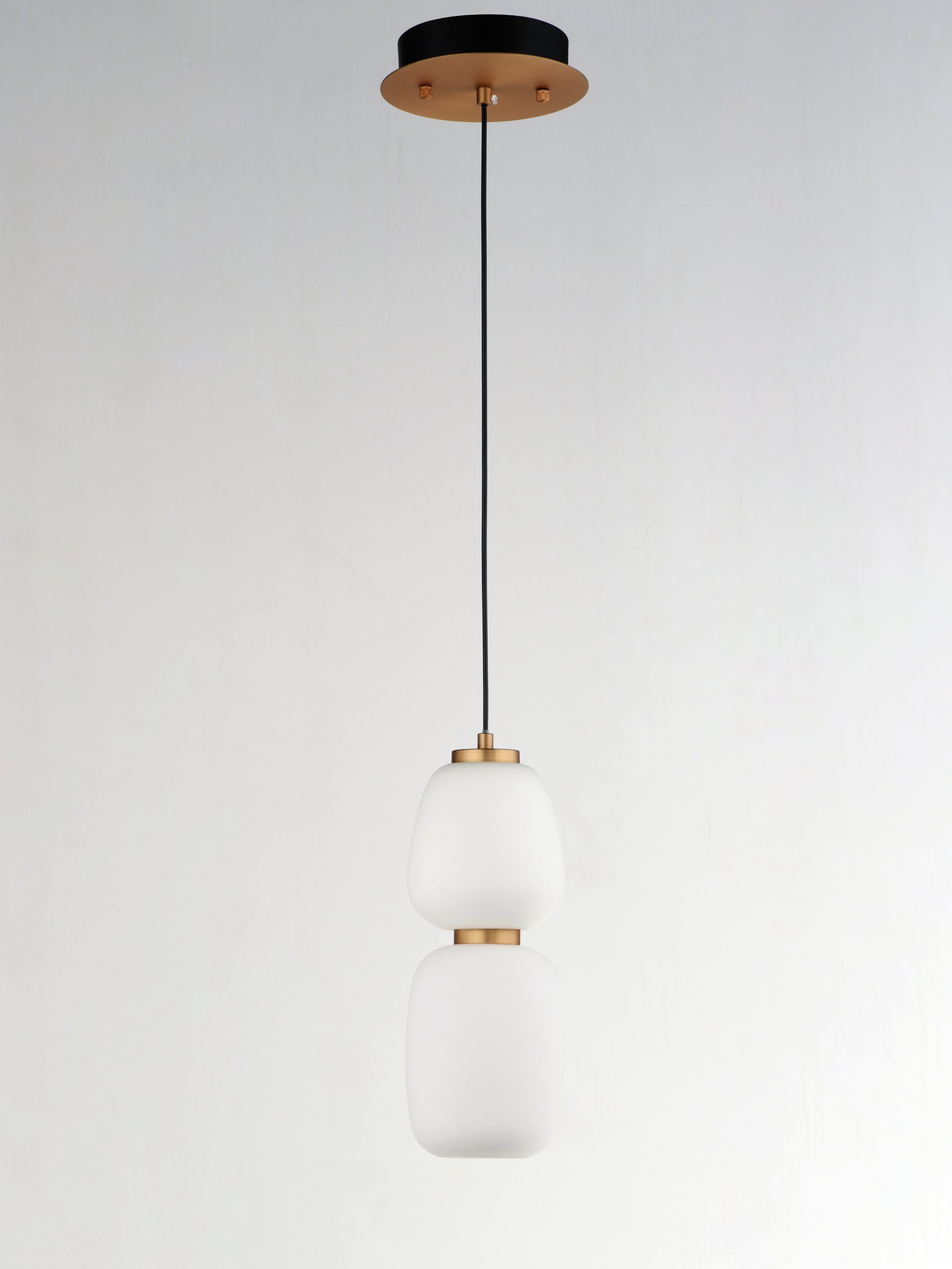 Soji 13" LED Pendant Black/Gold by ET2