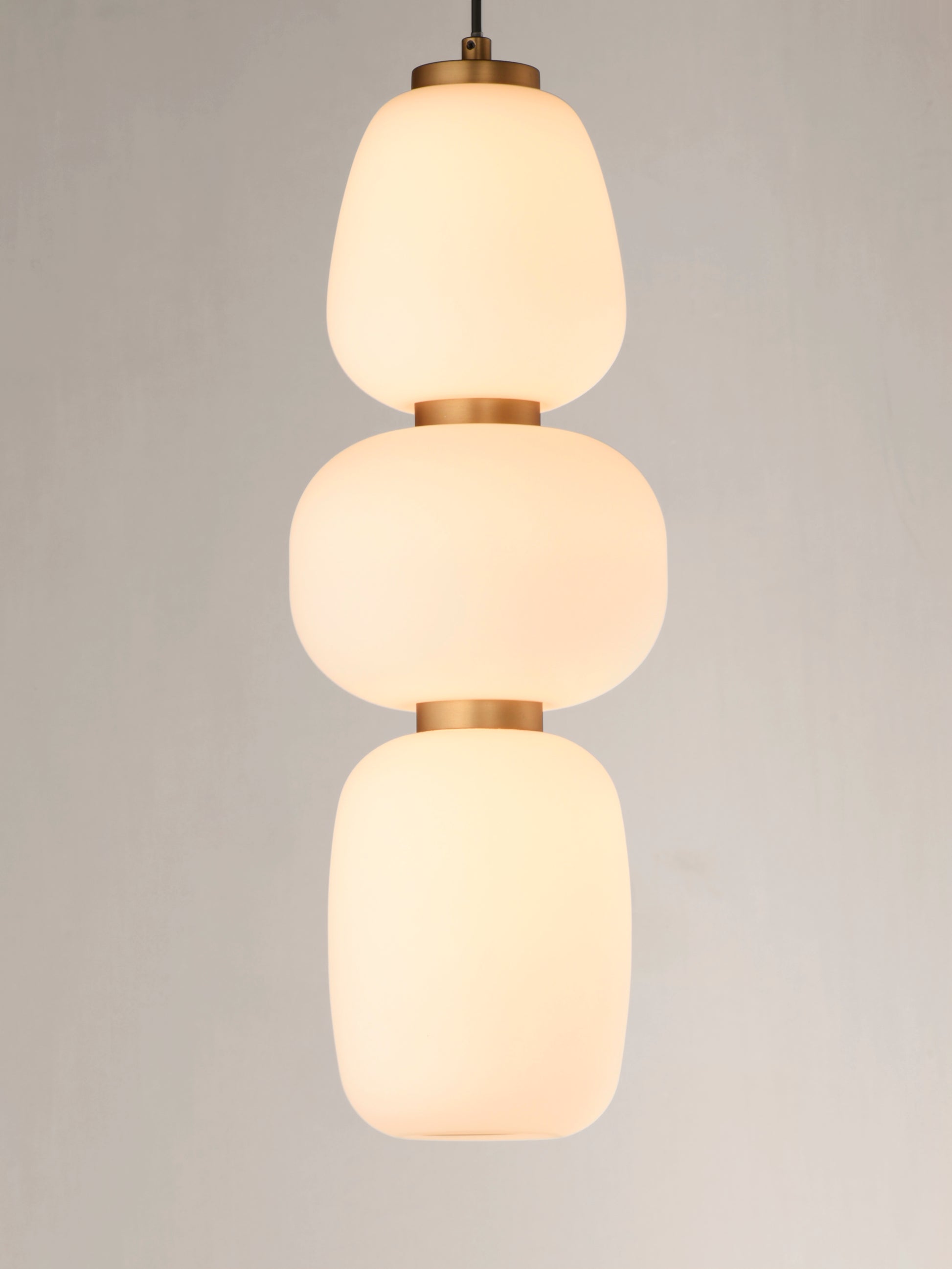 Soji 18" LED Pendant Black/Gold by ET2