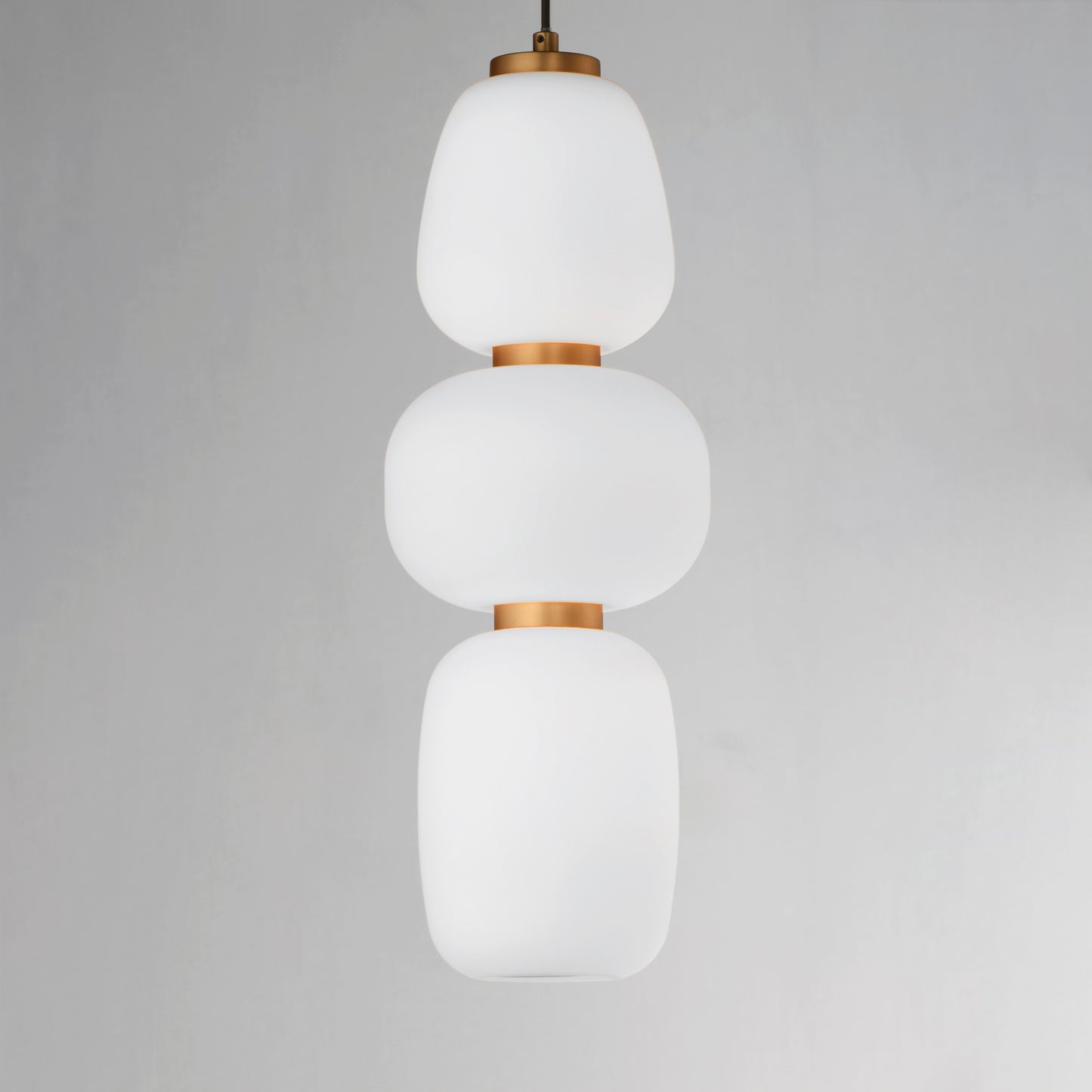 Soji 18" LED Pendant Black/Gold by ET2