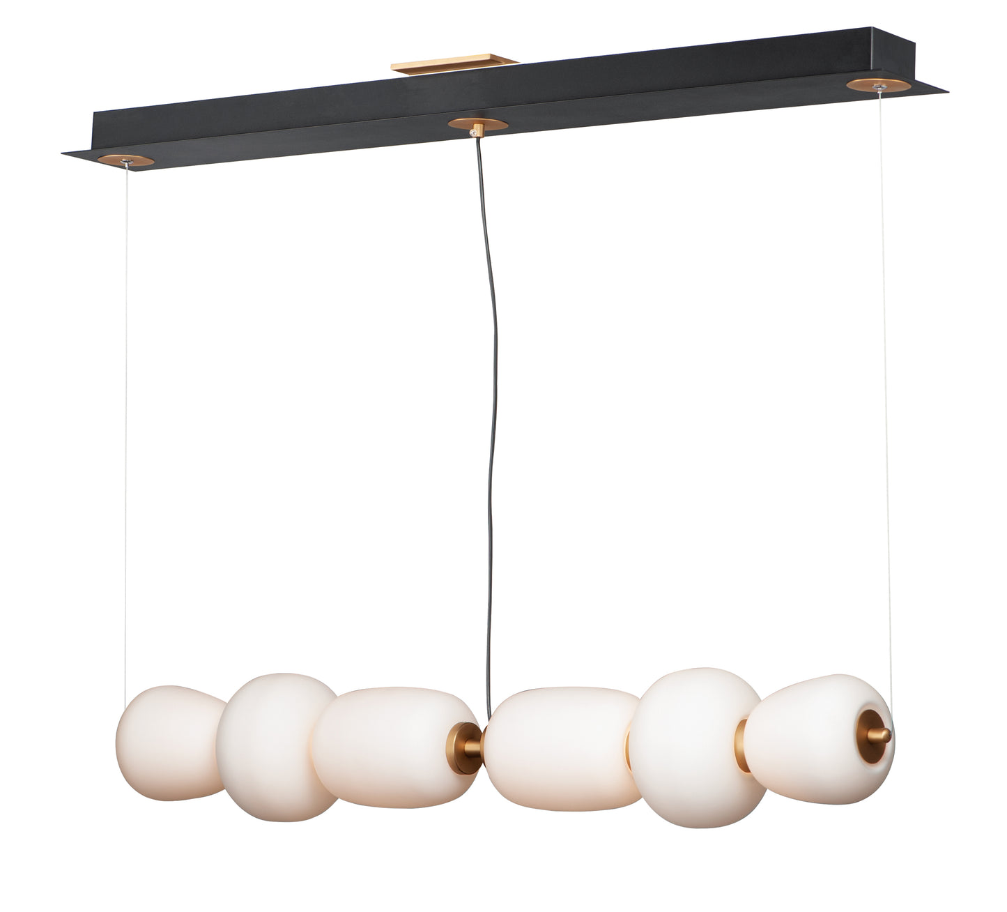 Soji 40" LED Linear Pendant Black/Gold by ET2