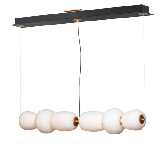 Soji 40" LED Linear Pendant Black/Gold by ET2