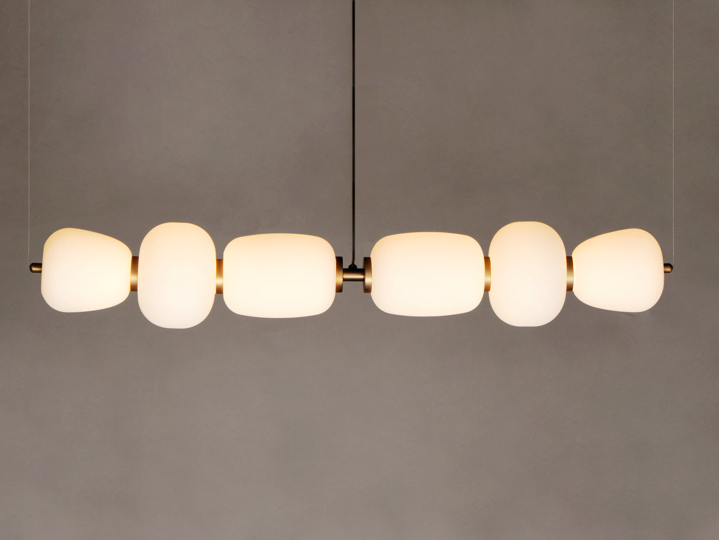 Soji 40" LED Linear Pendant Black/Gold by ET2