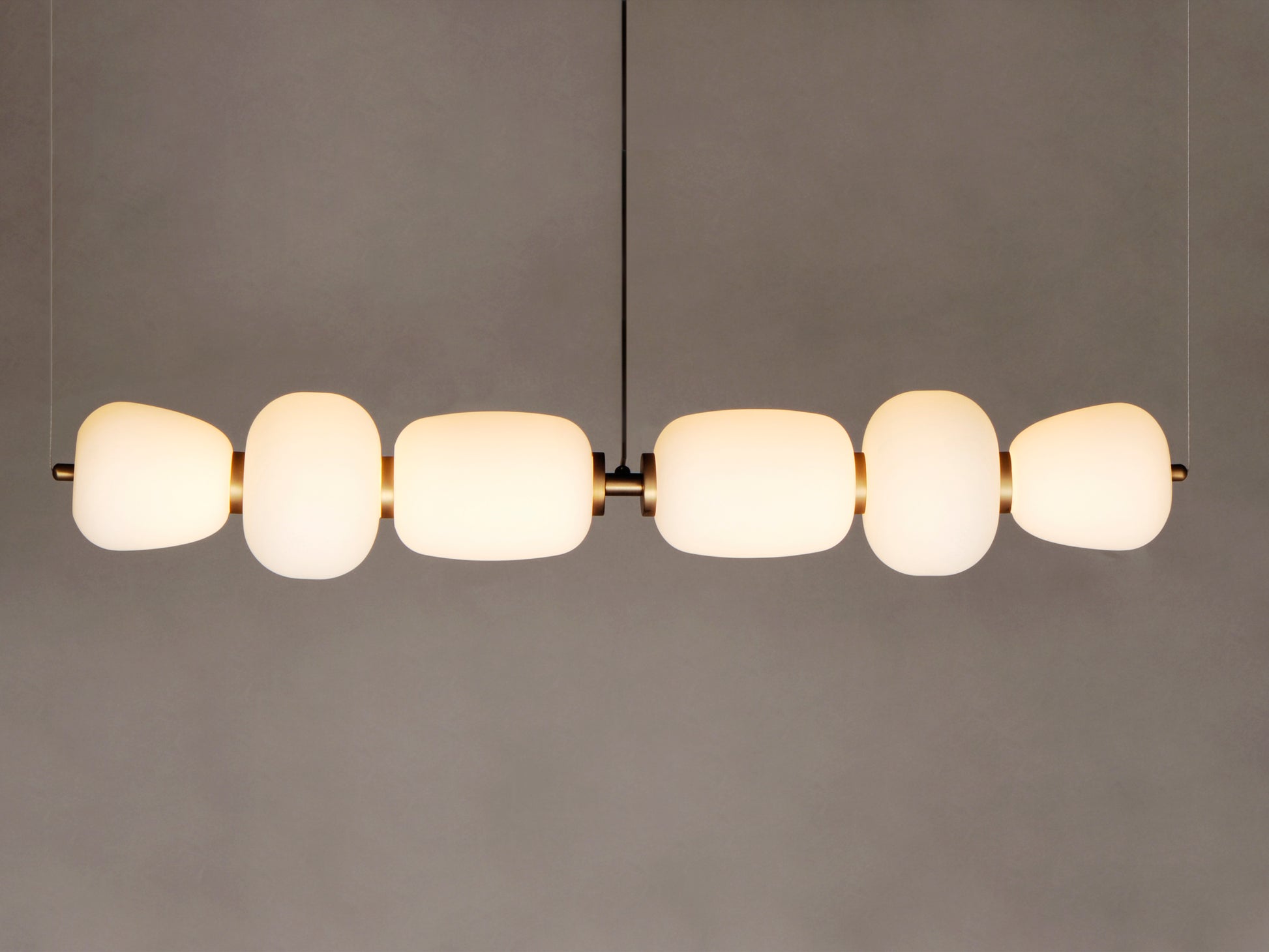 Soji 40" LED Linear Pendant Black/Gold by ET2