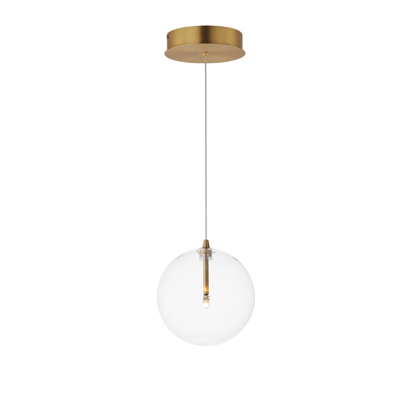 Global LED Pendant Natural Aged Brass by ET2