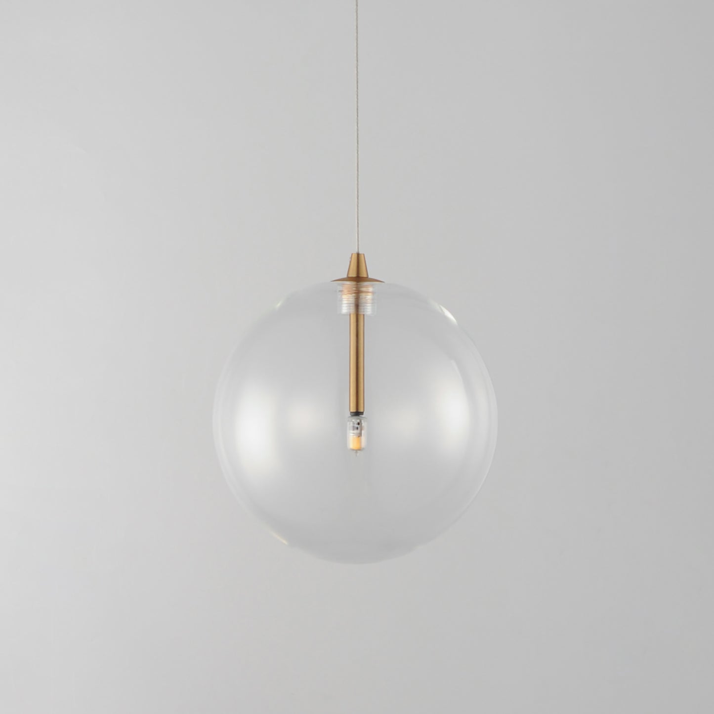 Global LED Pendant Natural Aged Brass by ET2