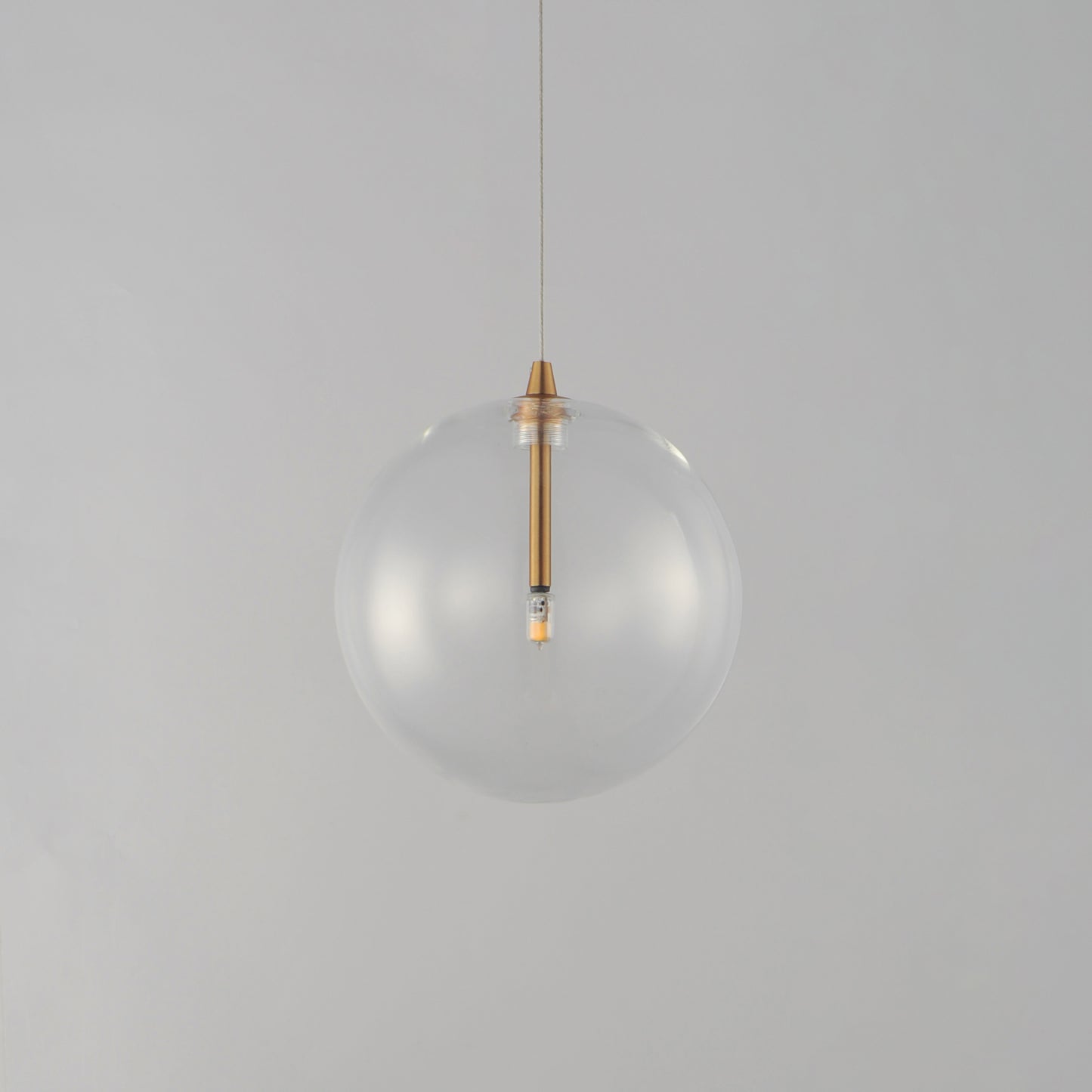 Global LED Pendant Natural Aged Brass by ET2