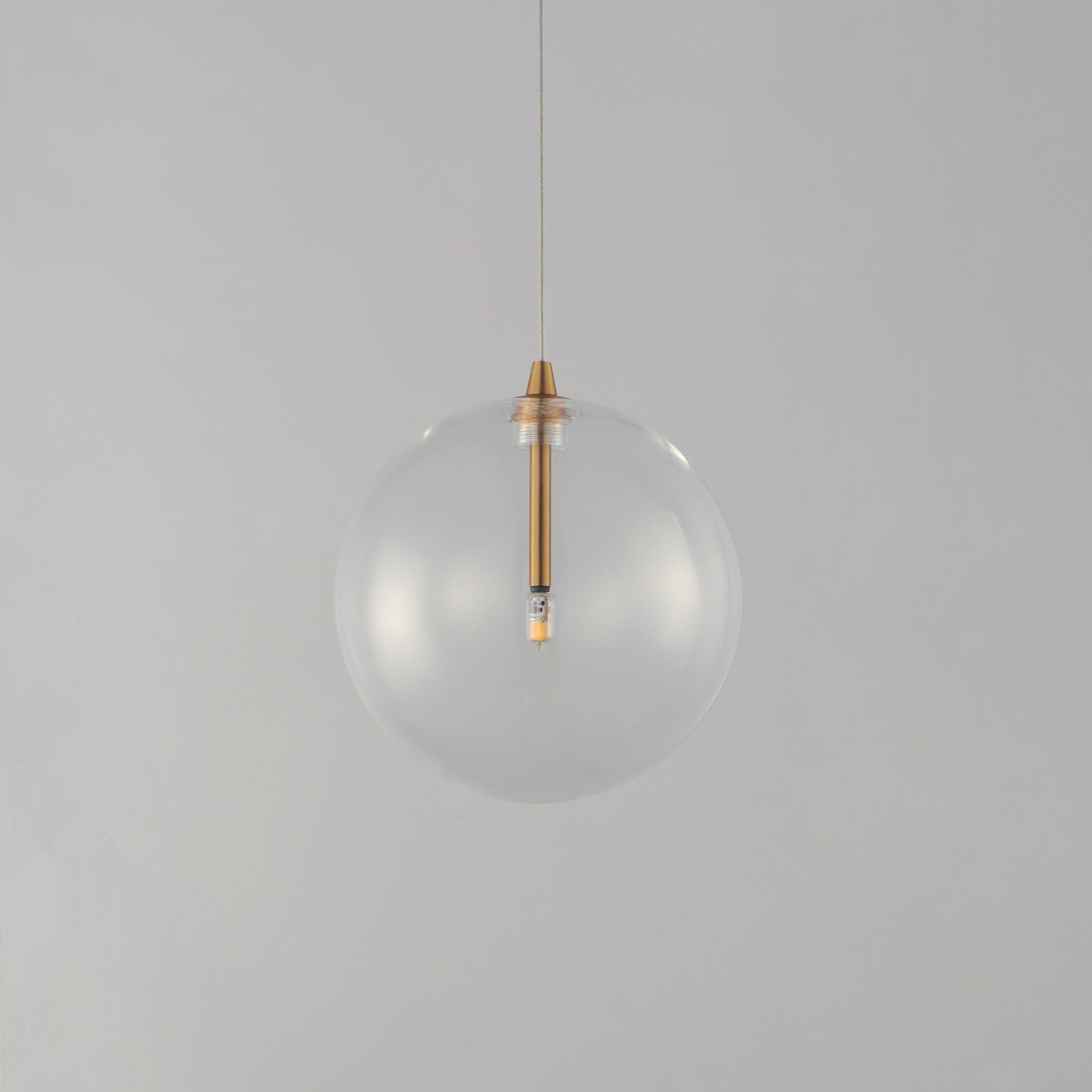Global LED Pendant Natural Aged Brass by ET2