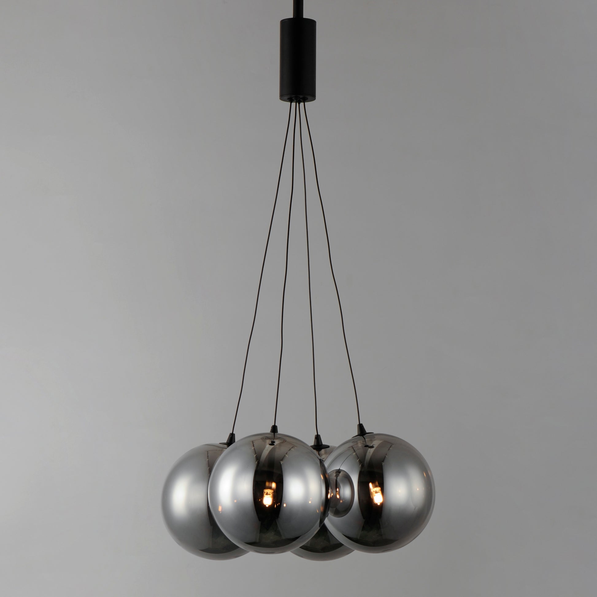Burst 4-Light LED Pendant Smoke Black by ET2