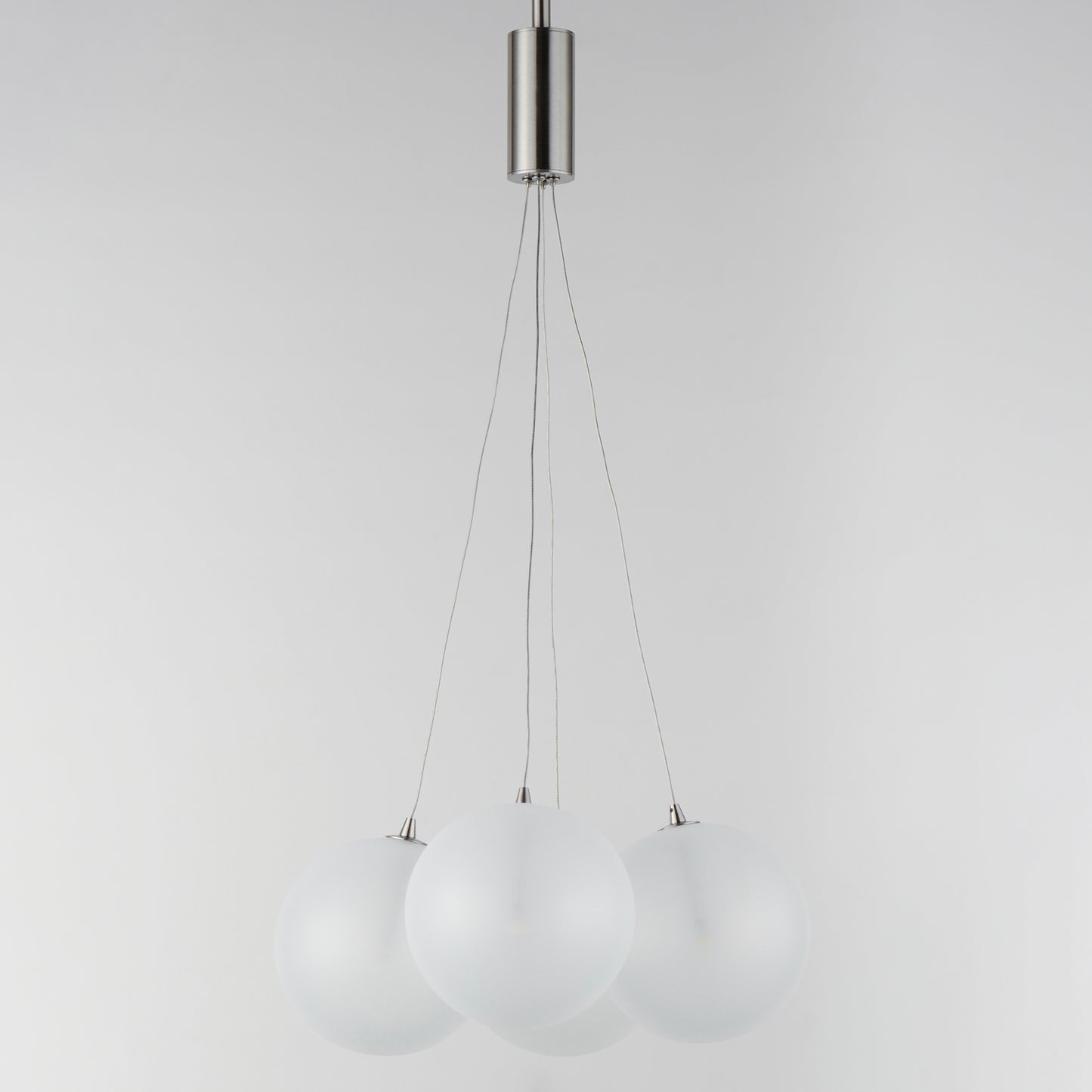 Burst 4-Light LED Pendant Frost Satin Nickel by ET2