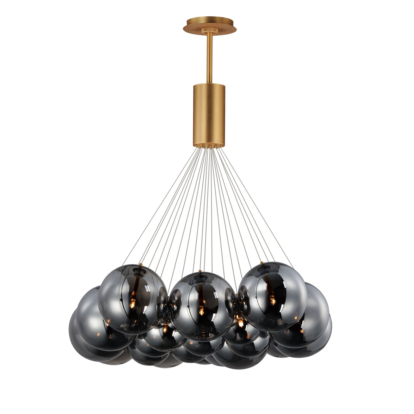 Burst 20-Light LED Pendant Smoke Gold by ET2