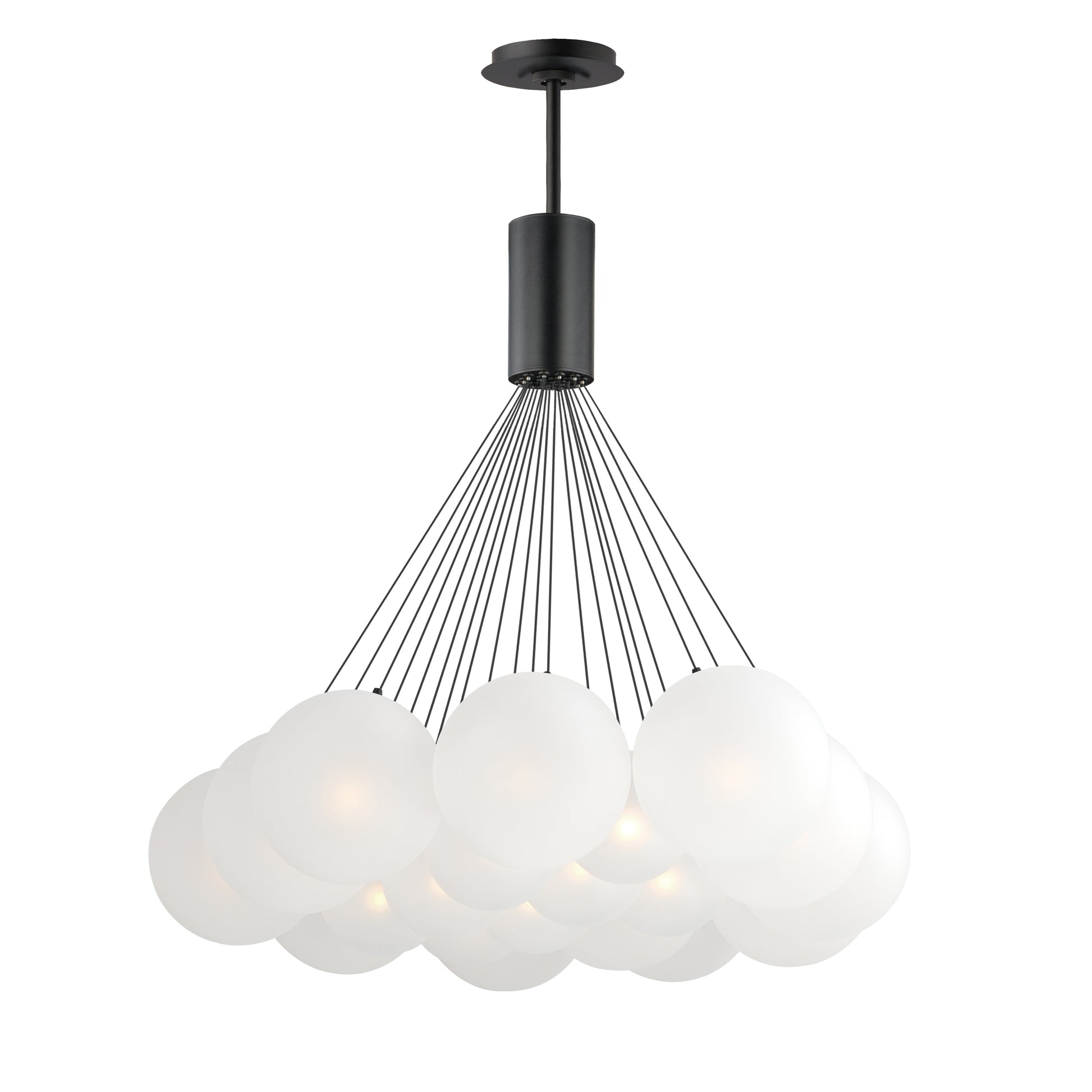 Burst 20-Light LED Pendant Frost Gold by ET2